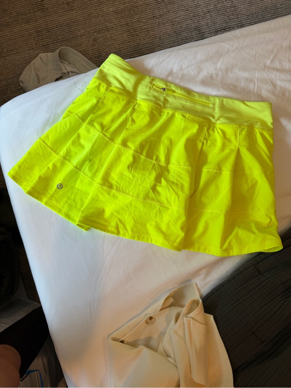 lululemon athletica Neon Yellow Athletic Skort